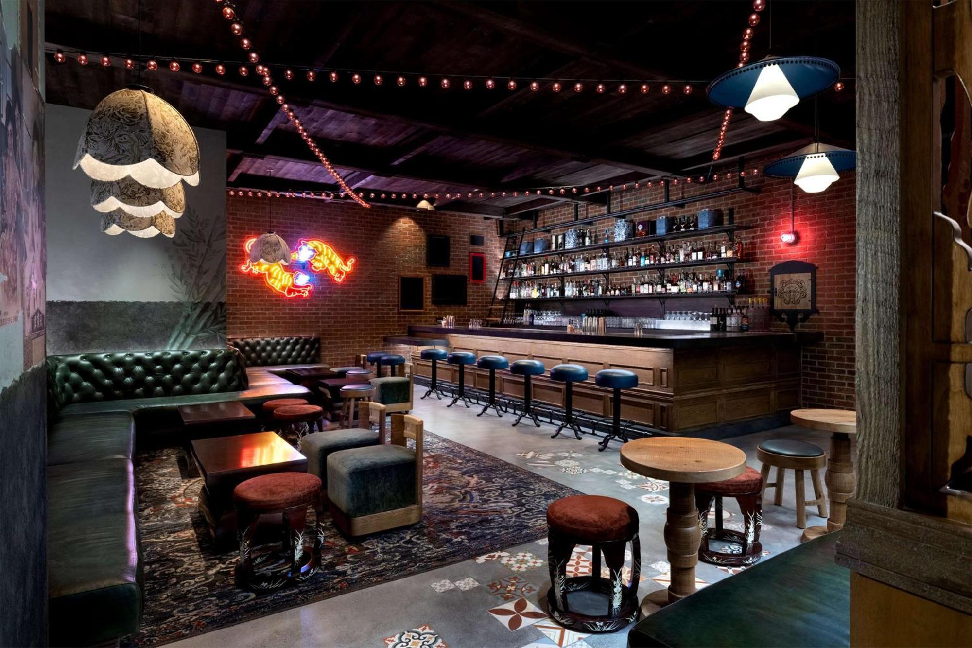Conrad Las Vegas At Resorts World Εξωτερικό φωτογραφία The interior of the bar