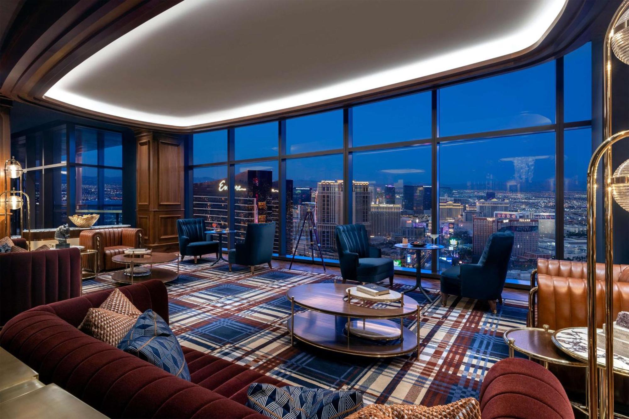Conrad Las Vegas At Resorts World Εξωτερικό φωτογραφία The living room of a Sky Villa