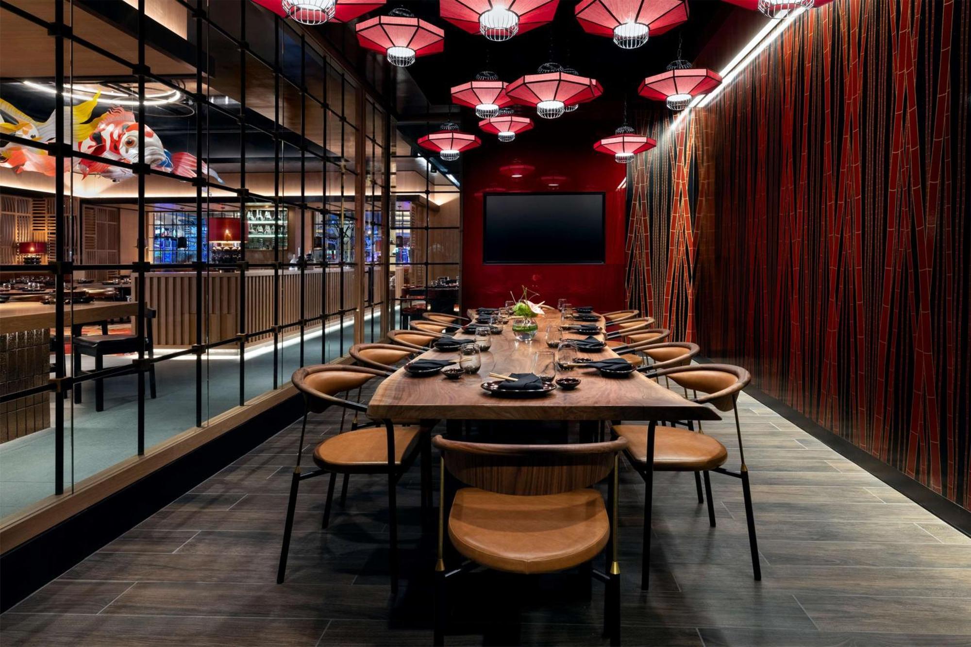 Conrad Las Vegas At Resorts World Εξωτερικό φωτογραφία Private dining room at the restaurant