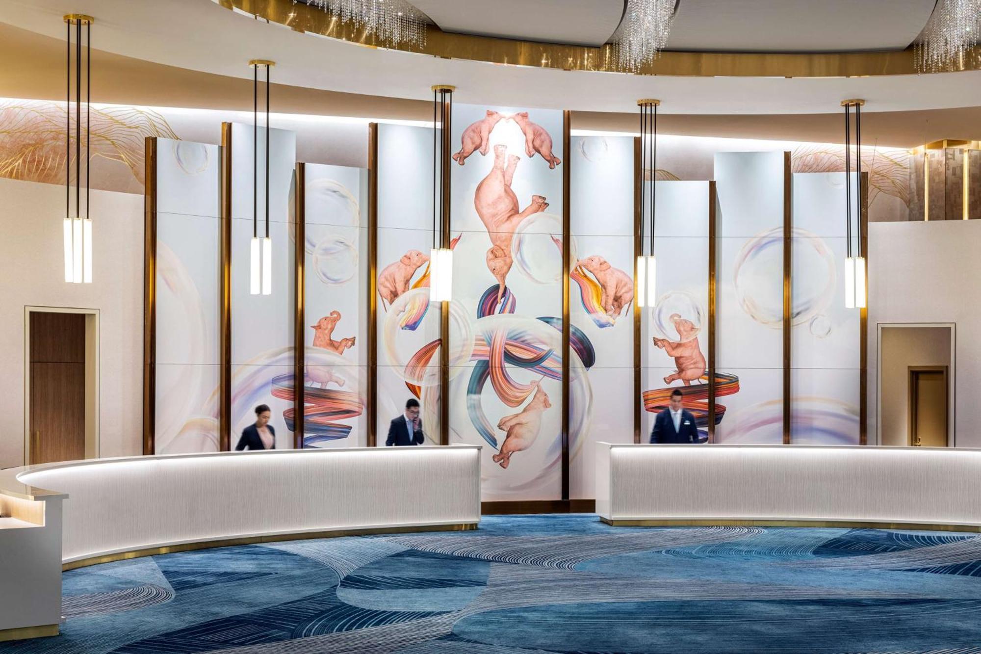Conrad Las Vegas At Resorts World Εξωτερικό φωτογραφία The lobby of the hotel